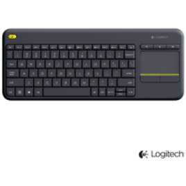 Teclado Wireless com Touchpad Multitoque Preto Logitech - K400