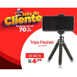 Imagem da oferta Suporte Tripé Flexível para Selfie - Cirilo Cabos