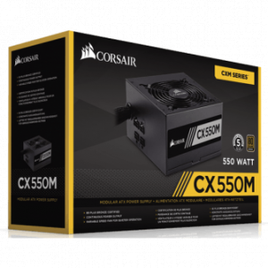 Imagem da oferta Fonte Corsair CX550M 550W 80 Plus Bronze PFC Ativo Semi Modular CP-9020102-WW