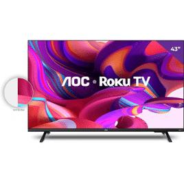 Imagem da oferta Smart TV LED 43" Full HD AOC Roku TV Wifi Conversor Digital USB HDMI - 43S5135/78G