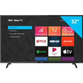 Smart TV 32" AOC ROKU LED HD 3 HDMI 1 USB Wi-Fi 32S5195/78G