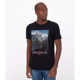 Imagem da oferta Camiseta Manga Curta com Estampa God OF War