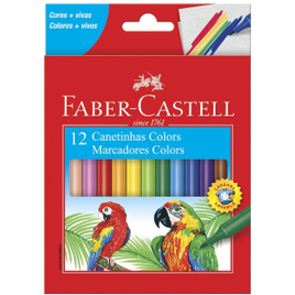 Canetinha Hidrográfica - Faber-Castell - 15.0112CZF - 12 Cores