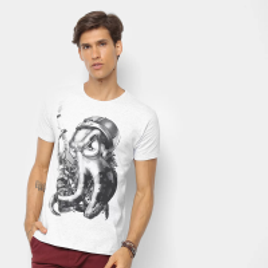 Imagem da oferta Camiseta Watkins & Krown Caveira Masculina - Cinza