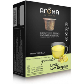 Imagem da oferta Leve 3 Pague 2 Cápsulas de Chá Limão com Gengibre Aroma Selezione Compatível com Nespresso 10 (30) Cápsulas