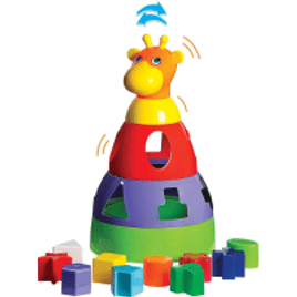 Imagem da oferta Brinquedo Educativo Girafa Didática com Blocos - Merco Toys