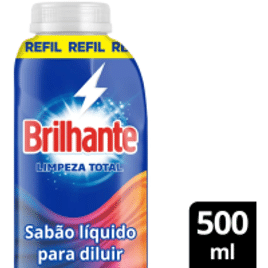 Imagem da oferta Detergente Líquido para Diluir Brilhante Limpeza Total 500ml