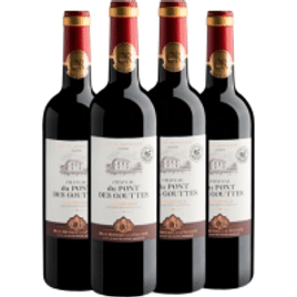 Imagem da oferta Kit 4 Vinhos Château du Pont des Gouttes Bordeaux AOC por R$39,90 cada garrafa