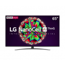 Imagem da oferta Smart TV 65'' LG Ultra HD 4K NanoCell IPS WiFi Bluetooth HDR Inteligencia Artificial 4 HDMI 2 USB 65NANO81SNA