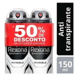 Imagem da oferta 2 unidades Desodorante Aerosol Rexona Invisible Men 90g