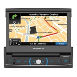 Imagem da oferta DVD Player Automotivo Positron SP6920 NAV 1 Din 7 Pol Retrátil Bluetooth GPS USB AUX TV Espelhamento