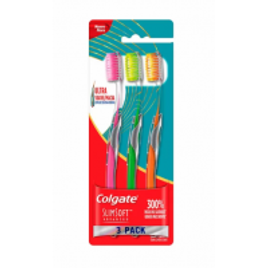 Imagem da oferta Escova Dental Colgate Slim Soft Advanced Pack com 3 Unidades