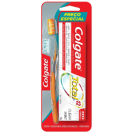 Imagem da oferta Escova Dental Colgate Slim Soft Advanced + Creme Dental Colgate Total 12