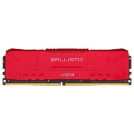 Memória RAM Crucial Ballistix 8GB 3200MHz DDR4 CL16 Vermelha - BL8G32C16U4R