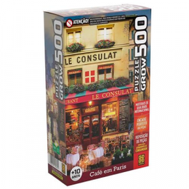 Imagem da oferta Quebra-Cabeça Café em Paris 3965 Grow - 500 Peças