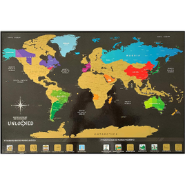 Imagem da oferta Mapa Mundi de Raspar Unlocked 60x42cm