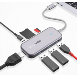 Imagem da oferta BlitzWolf BW-TH5 HUB USB 7 in 1 USB-C Data