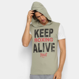 Imagem da oferta Camiseta Everlast Boxing C/ Capuz - Musgo