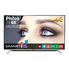 Imagem da oferta Smart TV LED Android 65" Philco PH65G60DSGWAG Ultra HD 4K 60hz - Preta
