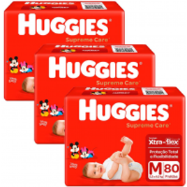 Fralda Huggies Supreme Care M - 240 Unidades