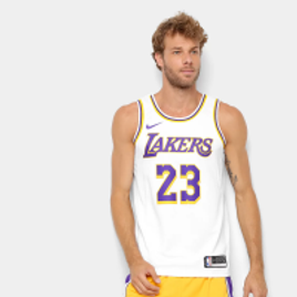 Imagem da oferta Regata Swingman NBA Los Angeles Lakers - James nº 23 - Jersey Home Nike Masculina