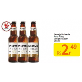 Imagem da oferta Cerveja Bohemia Puro Malte Long Neck 355ml