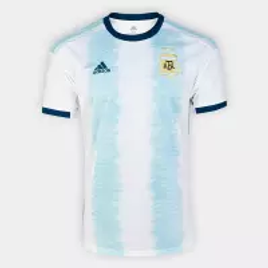 Imagem da oferta Camisa Seleção Argentina Home 19/20 s/n° Torcedor Adidas Masculina - Branco