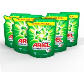 Imagem da oferta Kit Sabão Líquido Concentrado Ariel Expert 5 unidades com 1L cada