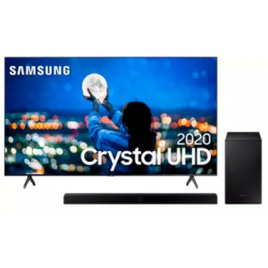 Imagem da oferta Smart TV Samsung 75'' Crystal UHD 75TU8000 4K Borda Infinita + Soundbar Samsung Hw-t555 2.1