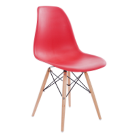 Imagem da oferta Cadeira Eames Base Eiffel em Aço Vermelha