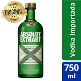 Imagem da oferta Vodka Sueca Absolut Extrakt Garrafa 750ml