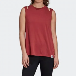 Imagem da oferta Camiseta Regata Adidas Brilliant Basic Vermelha Feminina Vermelho