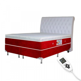 Imagem da oferta Colchão Magnético Queen 1,58x1,98 Massageador Bio Quântico Infra Vermelho + Cama Box