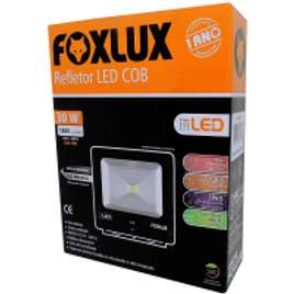 Imagem da oferta Refletor de LED Foxlux 30W 6500K Luz branca Bivolt Proteção IP65