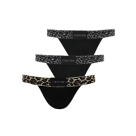 Imagem da oferta Kit 3 peças Cueca Calvin Klein Underwear Ajustada Jocker Onça Preto