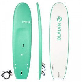 Imagem da oferta Prancha de Surf 100 7'5 com Leash e 3 quilhas Olaian