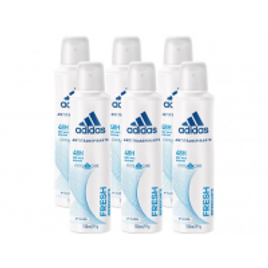Imagem da oferta 6 Desodorantes Aerosol Antitranspirante Feminino - Adidas Fresh Cool Care 150ml
