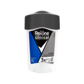 Imagem da oferta 3 Unidades Desodorante Rexona Clinical Clean Creme - Antitranspirante Masculino 48g