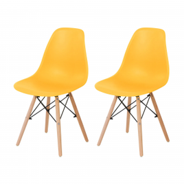 Imagem da oferta Kit 2 Cadeiras Eames Wood