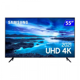 Imagem da oferta Smart TV Samsung UHD 55AU7700 4K Wi-Fi Tizen Comando de Voz