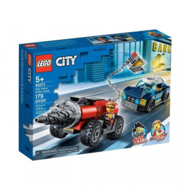 Brinquedo Lego City Perseguição de Carro Perfurador 179 Peças - 60273