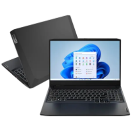 Imagem da oferta Notebook Gamer Lenovo Gaming 3i i5-11300H 8GB SSD 512GB Geforce GTX 1650 Tela 15,6" FHD W11 - 82MG0009BR