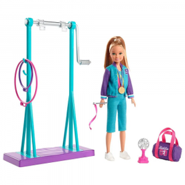 Imagem da oferta Playset e Boneca Barbie Stacie Ginasta - Mattel