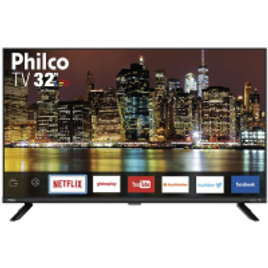 Imagem da oferta Smart TV LED 32" Philco PTV32G60SNBL HD com Conversor Digital 2 HDMI 1 USB Wi-Fi Função Time Machine 60Hz - Preta