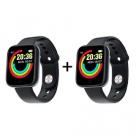 Kit de Smartwatch Y68 1,44" - 2 Unidades