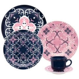 Imagem da oferta Aparelho De Jantar Oxford Cerâmica 30 Peças Floreal Hana