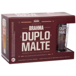 Imagem da oferta Cerveja Brahma Duplo Malte Lager 6 Unidades - 350ml com Copo