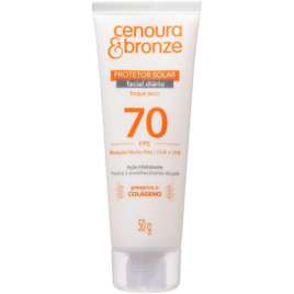Imagem da oferta Protetor Solar Facial Fps70 50g - Cenoura e Bronze