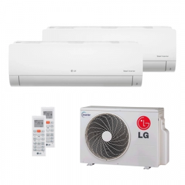 Imagem da oferta Ar Condicionado Multi Split Inverter LG 18.000 BTUs (2x Evap HW 11.900) Quente/Frio
