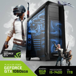 Imagem da oferta PC Gamer Neologic NLI80381 Intel i5-74008GB (GeForce GTX 1060 6GB) 1TB